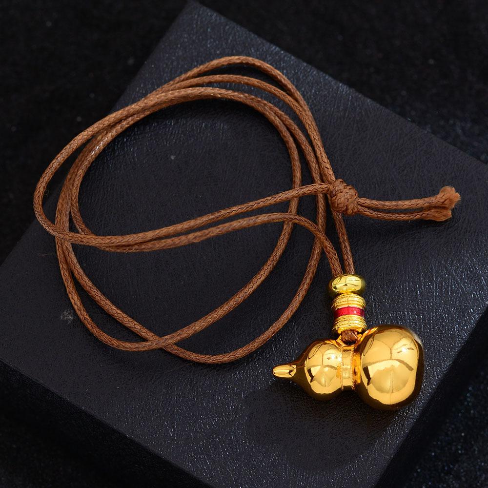 Gold Gourd Necklace Long Pendant Wang Jiaer With Light Luxury High Sense Versatile Temperament Sweater Chain