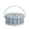 Wrought Iron Mosquito Coil Holder & Fireproof Incense Burner with Lid