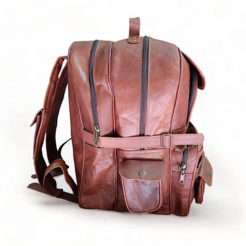 Leather Backpack Men, Traveling Bag, Backpack Leather Laptop Unisex Traveling Bag School Bag