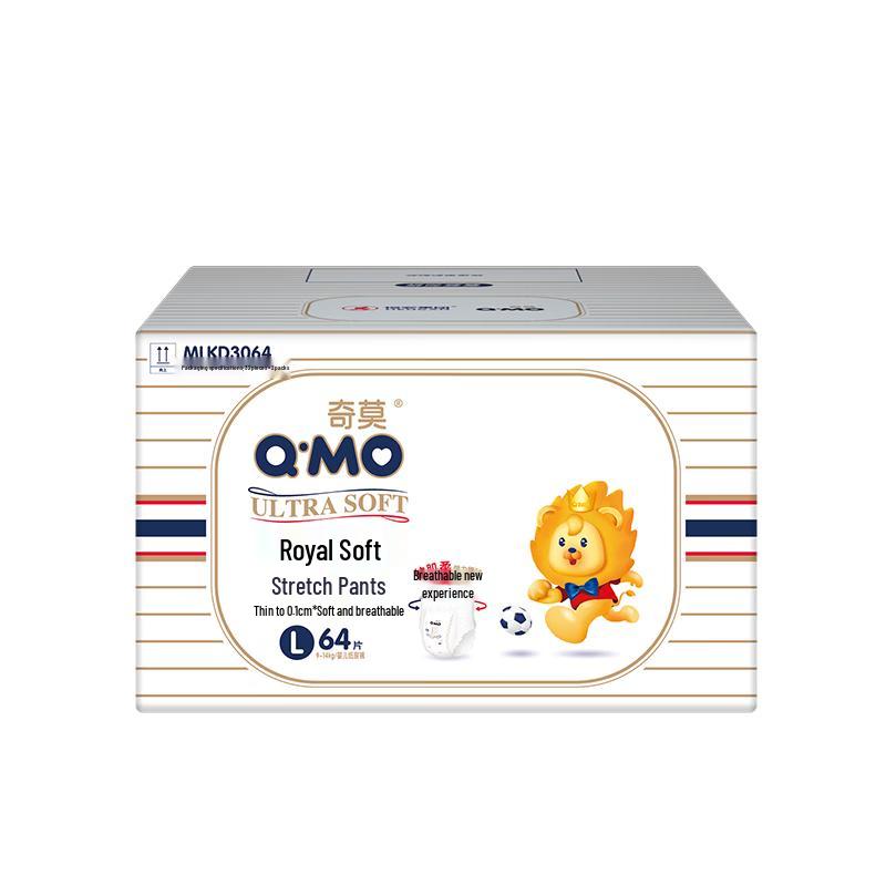 

Q-MO Royal Soft Pull-Up Diapers L 64-Count (9-14kg)