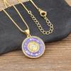 Nidin New Arrival Classic Religious Virgin Mary Shell Pendant Amulet Necklace Gold Plated Christian Jewelry Prayer Choker Gifts