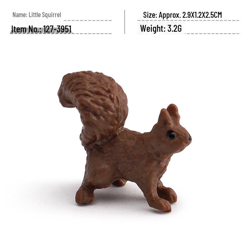 Wild Animal Model: Children s Cognitive Playset with Mouse, Reindeer, Brown Bear, Antelope, Beaver, Squirrel, and Gray Wolf.