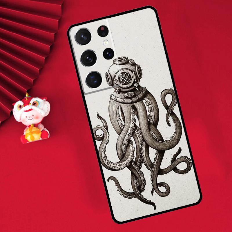 Scuba Diver Mask Diving Case For Samsung Galaxy S25 S26 Ultra S22 S23 S24 Ultra S20 S21 Plus S10 S25 FE Cover Funda