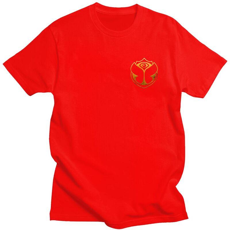 

Мужские футболки Tomorrowland на заказ 100% хлопок Топы Футболки Бельгийские Т-футболки с коротким рукавом для электронной танцевальной музыки S
