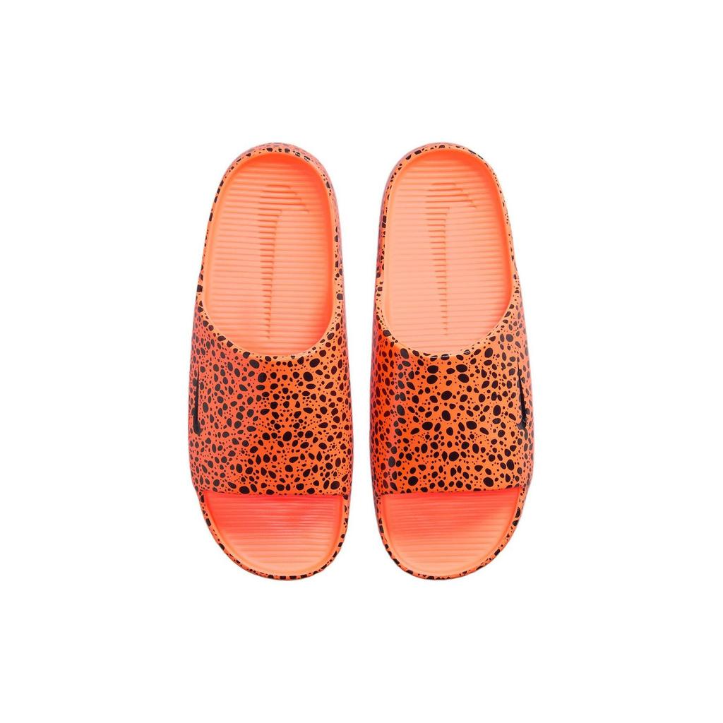 Nike Ciabatte Calm Slide Comode Casual Silenziose Anti-Usura Uomo Calzature Arancione Nero HM5072-800