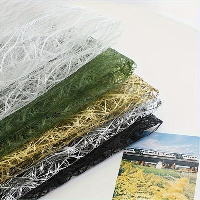 5pcs Hollow Mesh Flower Wrapping Paper Flower Bouquet Wrapping Paper Diy Material Suitable For Gift Packaging And Flower Lining Flower Bouquet