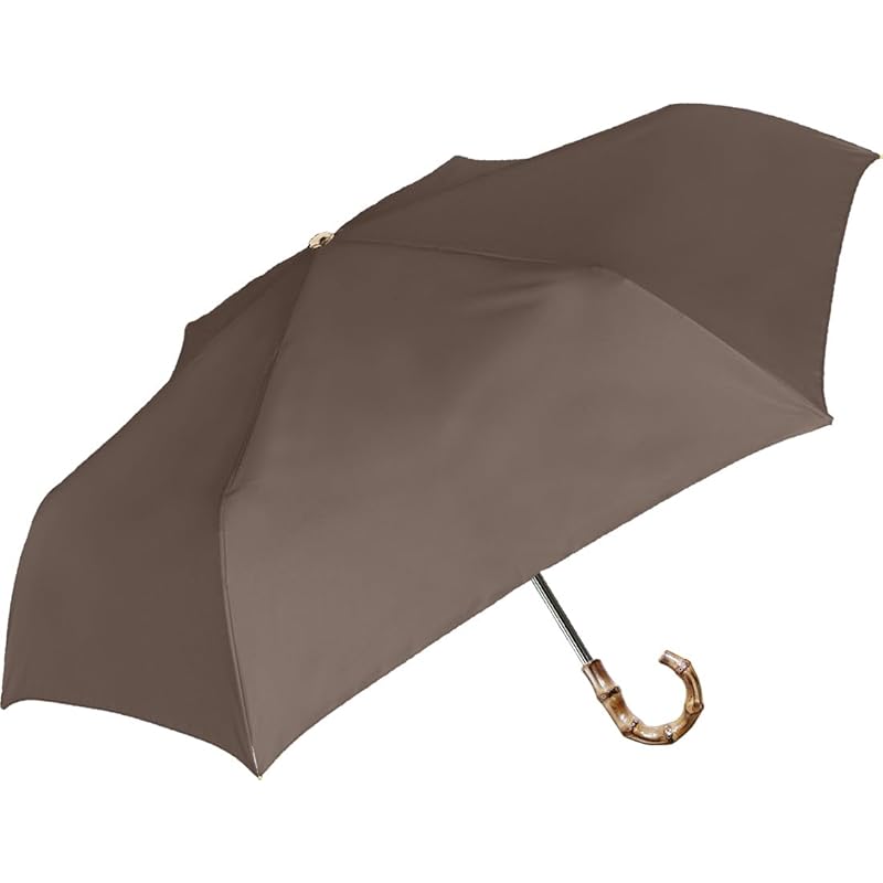 

Nakatani Natural Basic Folded umbrella for rain or shine UV bamboo charcoal brown [924-048] Hand open Rib size: 55cm Black coating processing Wind