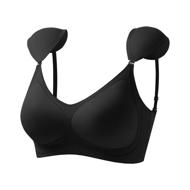 

Shoulder padded underwear foundation seamless invisible small chest showing large gathering anti-drooping skin tone removable right angle shoulder Xl [recommended weight 60-67.5kg]