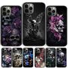 Fashion Skull Flower Skeleton Phone Case Cover For iPhone 17 Air 15 16 11 13 14 Pro Max 12 Plus Max Fundas