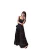 French sweet girl style bow suspender dress for women's summer design sense, wear more A-shaped skirts, blue short skirts