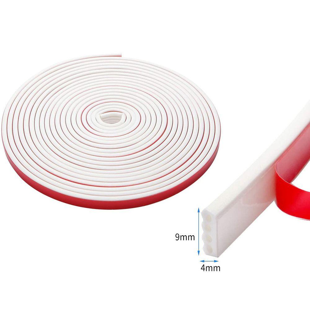 Typ Silikonová guma Samolepicí Pro dveře Okno Průvanová lišta Těsnící páska