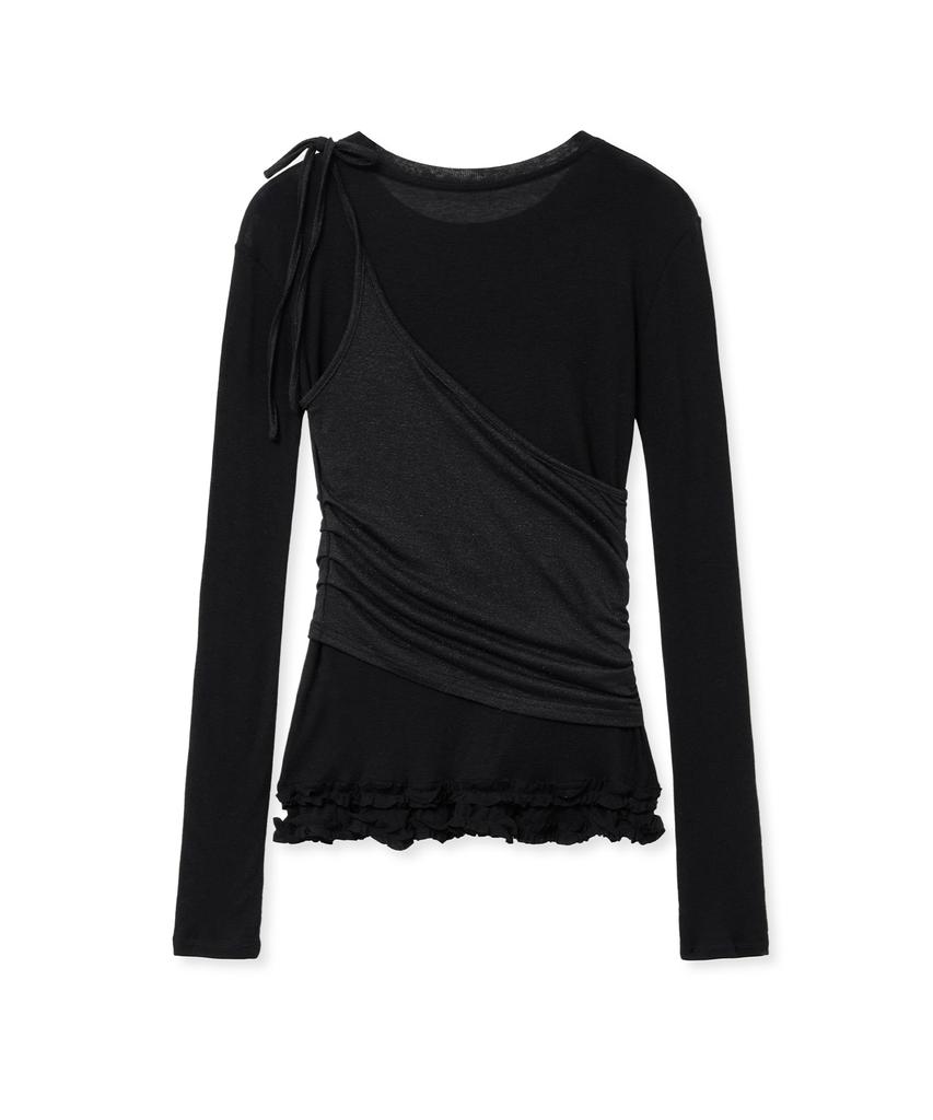 MIDNIGHT MOVE Cancan Set T (Black)