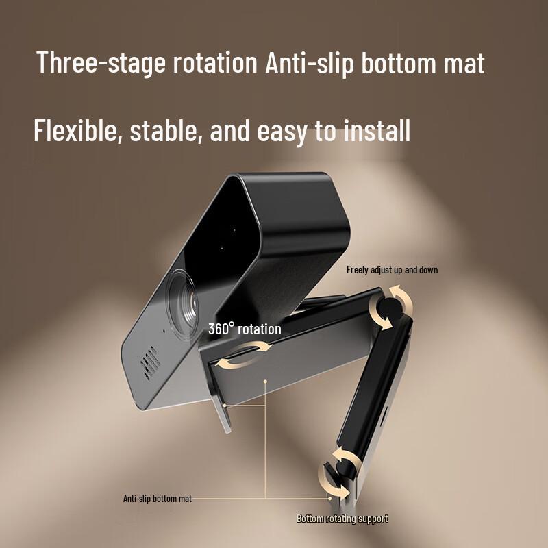 Deli MM101S 1080P HD USB Webcam with Mic and Speaker