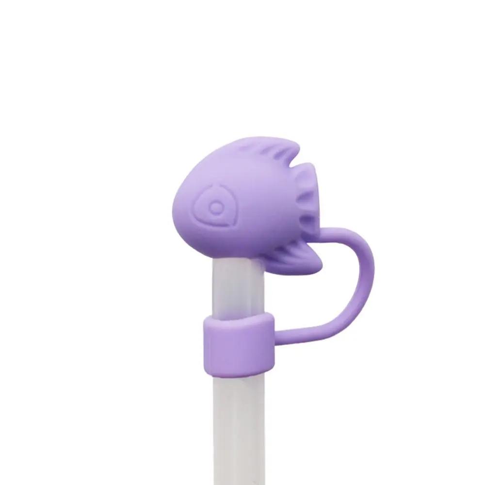 Portable Flower Straw Tips Covers Dust-Proof Good Sealing Straw Cover Cap Party Supplies Straw Topper for 10mm Straw