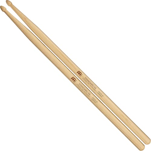 

MEINL Stick & Brush Meinl Standard Hickory Drumsticks with Acorn Tip, 5A, SB101 (406 x 14.4mm)