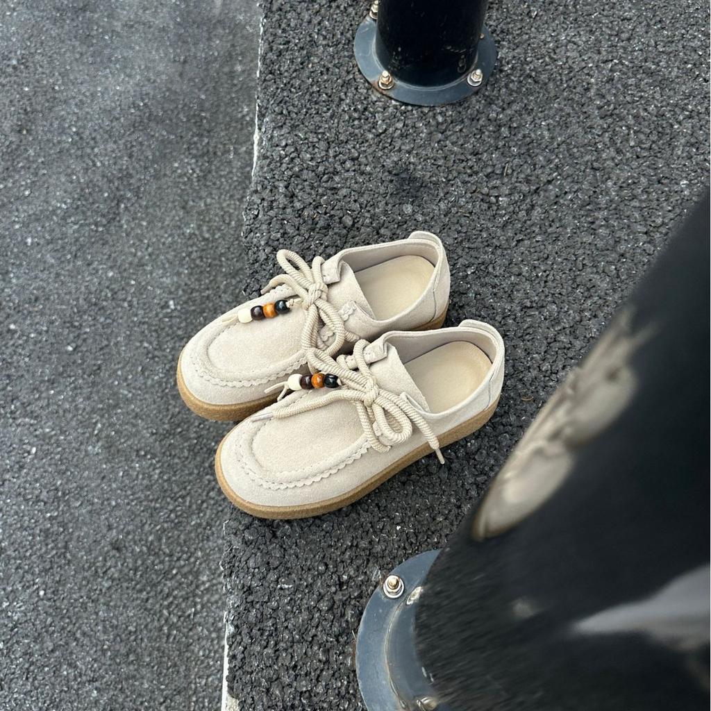 Retro kulatá špička korálkový pásek platforma klokaní boty 2025 nová móda všestranné ležérní sportovní boty dámské tréninkové boty