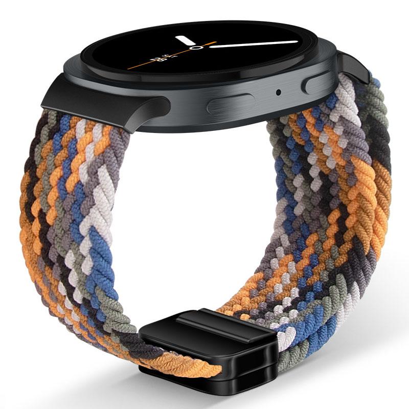Nylon Braided Solo Loop Strap Suitable for Samsung Galaxy Watch 8 40mm/44mm Magnetic Band For Galaxy Watch 8 Classic Correa