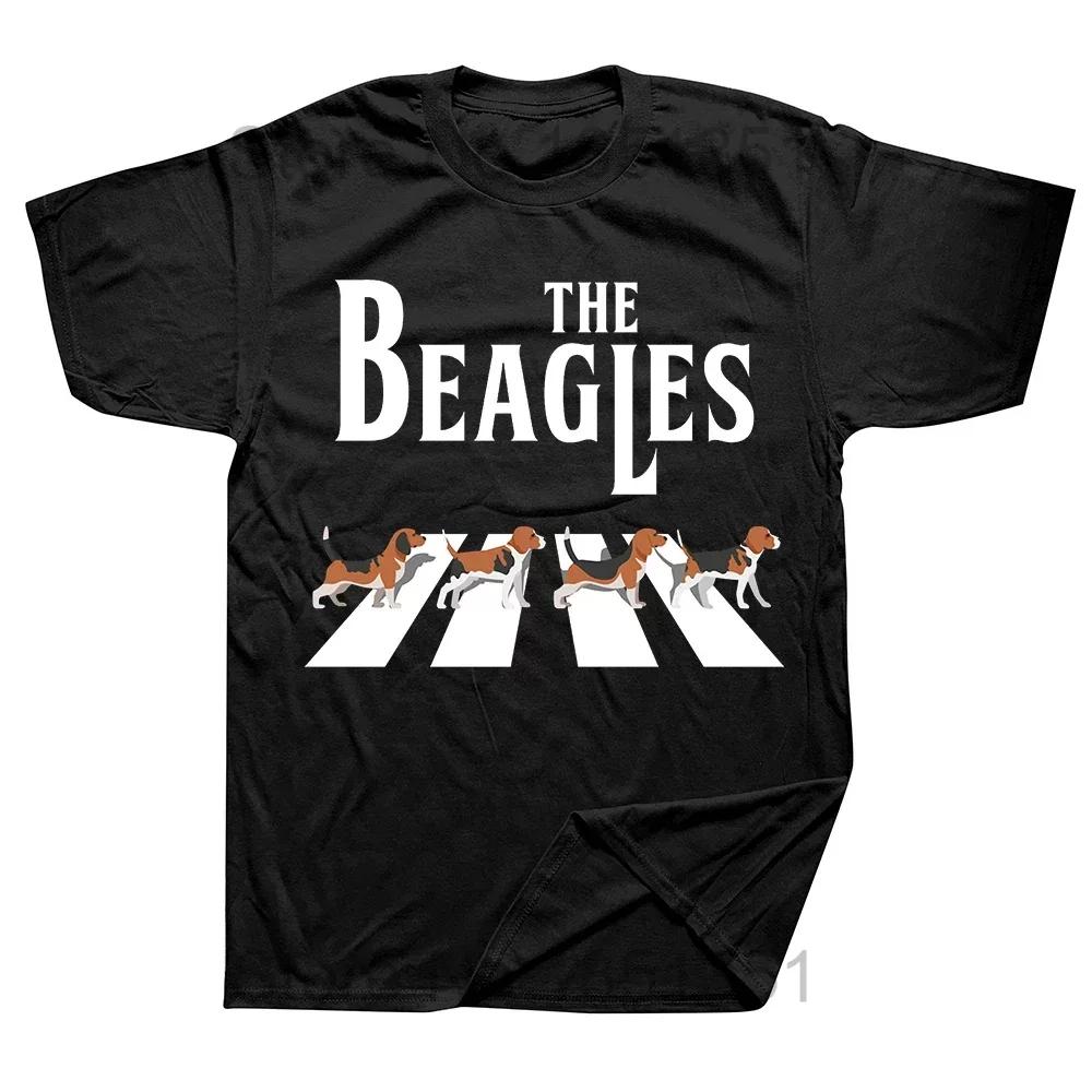 Funny 3 Beagle Moon Howling Beagle Head Dog Fathers Day Puppy T Shirt Men Cotton Tshirt Streetwear Short Sleeve Swimming Tshirt