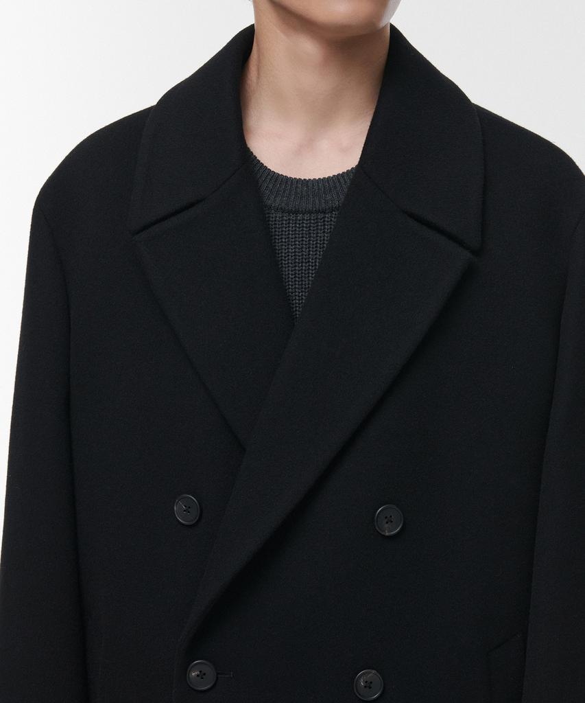Musinsa Standard [Premium] 20% Cashmere Oversized Double Coat [Black]