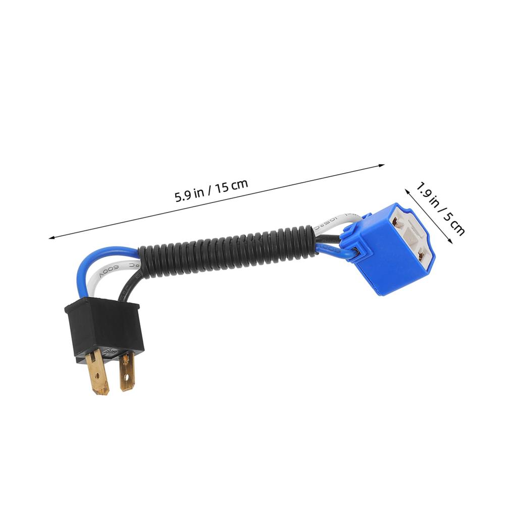MUELODSIC 3pcs Conversion Harness Adapter H4 Connector Wiring HAR