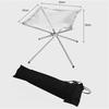 ABBY-Folding Campfire Stand Portable Folding Fire Pit Portable Fire Pit Outdoor Metal Holder Metal Brackets,Medium Easy To Use