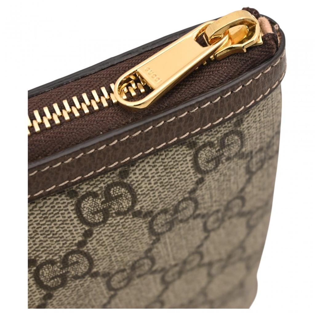 Auth GUCCI GG Supreme Ophidia Clutch Bag Brown Canvas Women’s gu5440cc