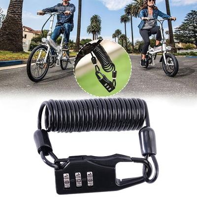 Helmet Lock Portable Steel Cable Lock 3 Digit Password Bicycle Helmet Bike Combination Lock Lock Wire Mountain Accessories R6J2