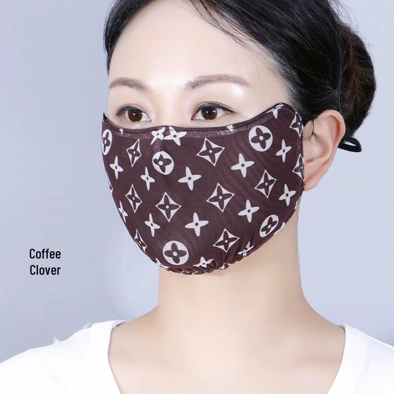 

2025 Fashion Floral Sunscreen Mask: Lightweight, Breathable, Double-Layer Mesh for Spring/Summer