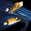 100/150/200CM 4-In-1 Charging Cable USB Type-C 8Pin 65W 480Mbps Fast Charging Cellphone Tablet Braided Data Cable Wire Cord