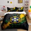 "Brazil Football CBF Bedding Set" Bedding Duvet Cover Set Duvet Cover Pillowcases  (1 * Duvet Cover 2 * Pillowcases, without duvet insert)