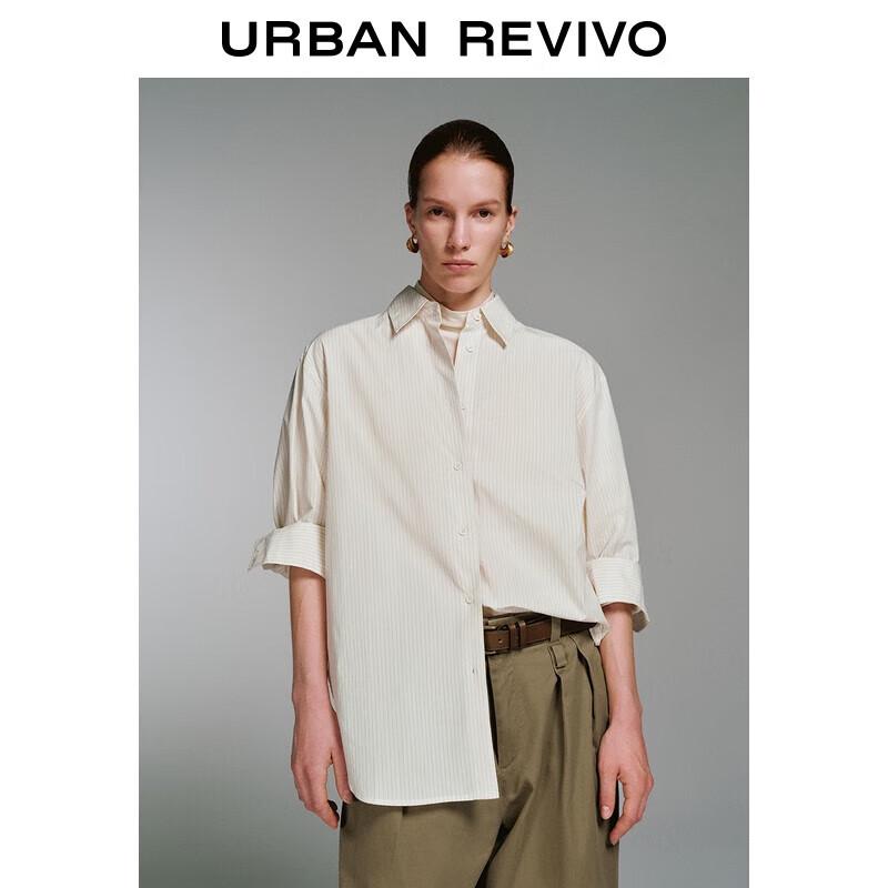 UR 2025 Winter Women s Commuter Striped Long Sleeve Shirt M