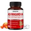 Bio-Ashwagandha Maximale Potenzformel mit 6 natürlichen Inhaltsstoffen, 120 Nahrungsergänzungskapseln