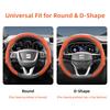 nlcr7 Suitable for Seat Premium Suede Snap-On Steering Wheel Cover, Non-Slip and Durable, Available for Ibiza, Arona, Leon, Leon Sportstourer, 