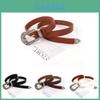 Womens Retro Pu Leather Belt With Alloy Pin Buckle For Casual And Business Wear