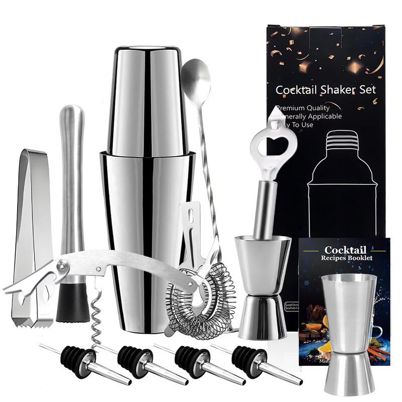 13-Piece Boston Cocktail Shaker Barware Set
