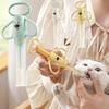 Soft Silicone Tip Pet Pill Feeder Syringe With Extra 2 Replacement Tips Portable Easy Oral Medicine Dispenser Tool for Cats Dogs
