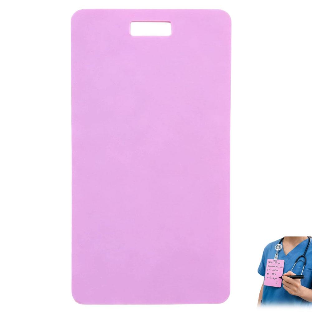 Dry Erase Note Badge Reusable Nurse ID Badge Holder Wipeable Writing Card for Hospital Work