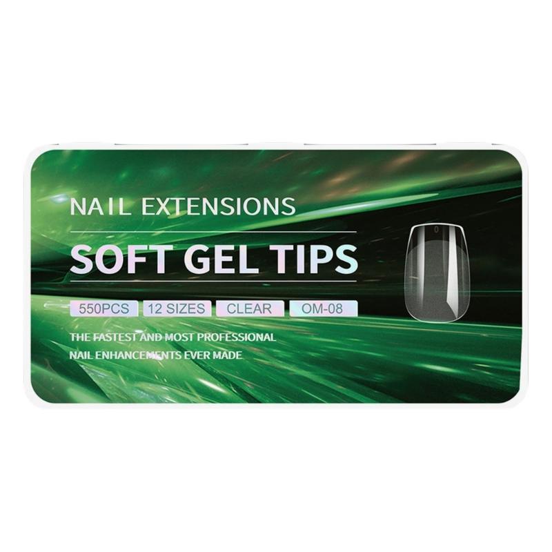 Gel Nail Tips Pre filed Almond/Stilettos/Square/Coffin Nail Tips Full Cover Nail Tips Press On Nail Artificial Fake Nail