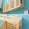 Wooden Wall Mounted Router Organizer Box for WiFi Modem TV Set Top Box Storage with Cable Management Home Decor