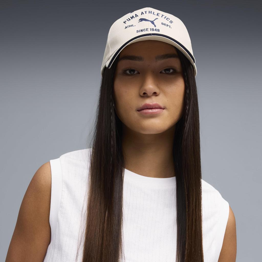 PUMA Classic 6-Panel Baseball Cap - Alpine Snow (026851-03 / One Size Adjustable)