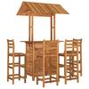 Conjunto de Bar de Jardim de 5 Peças Madeira de Acácia Maciça