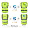 Custom Your Logo Workwear Vest Multi Pockets Construction Building Vests With Zipper Front Working Clothes For Women Men