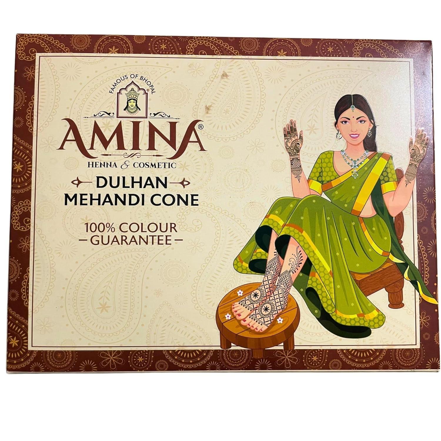 @ Амина Хна конус Золотой цвет 12 шт. 350 г Zr-2906-60%Скидка