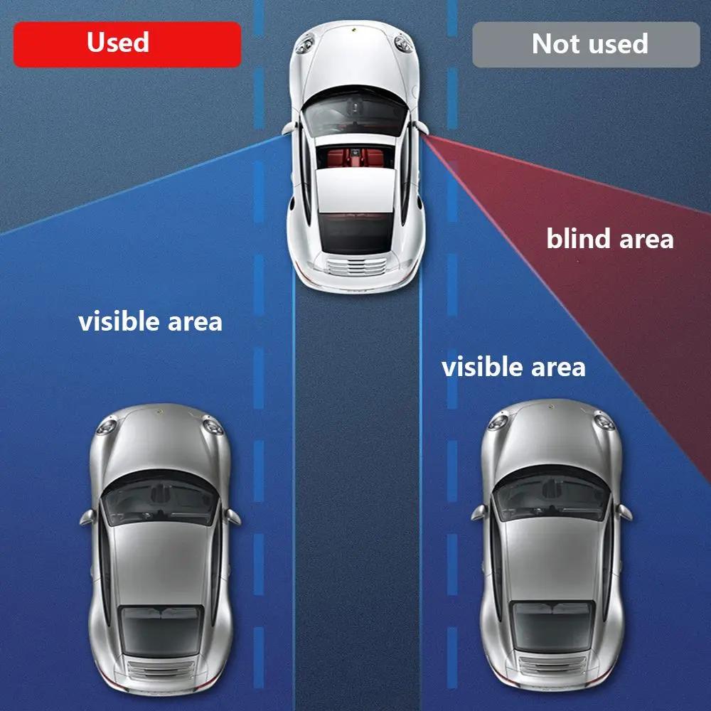 1PC Car Rearview Auxiliary HD Glass Parking Aid mirror 360-degree Wide Angle Car Blind Spot Mirror Adjustable Rotation