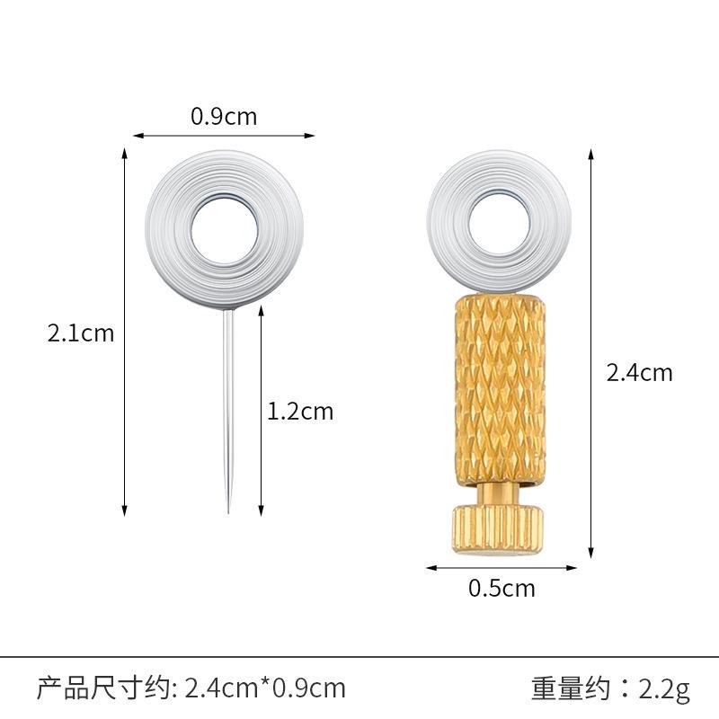 1/12pcs Suture Positioning Needle Diy Manual Leather Suture Clamping Fixed To Prevent Cutting Hole Dislocation Leather Tools