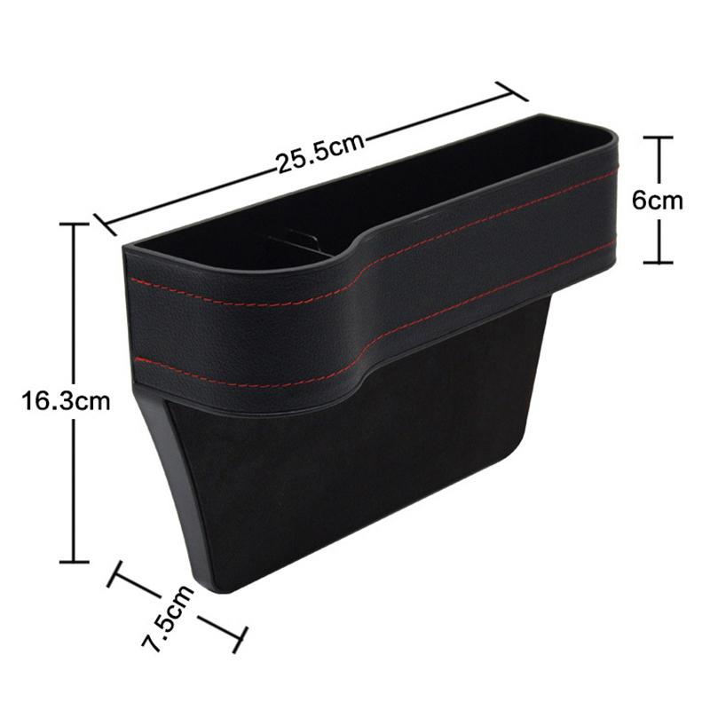 Black Car Seat Gap Storage Box Car Accessories Storage Box Suitable Car Organiser For Carrying Wallets Mobile Phone Slit