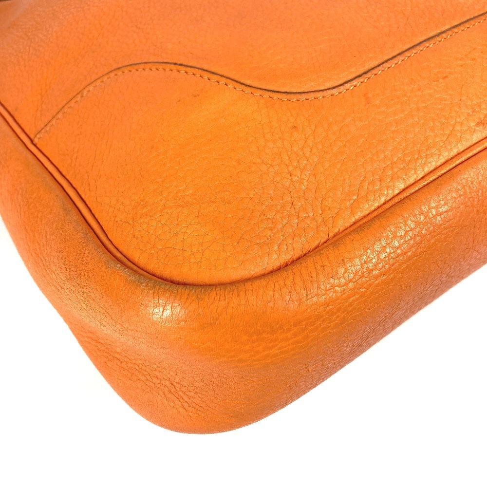 HERMES Trim 35 Trim 35 Pochette Crossbody bag Shoulder Bag Leather Orange