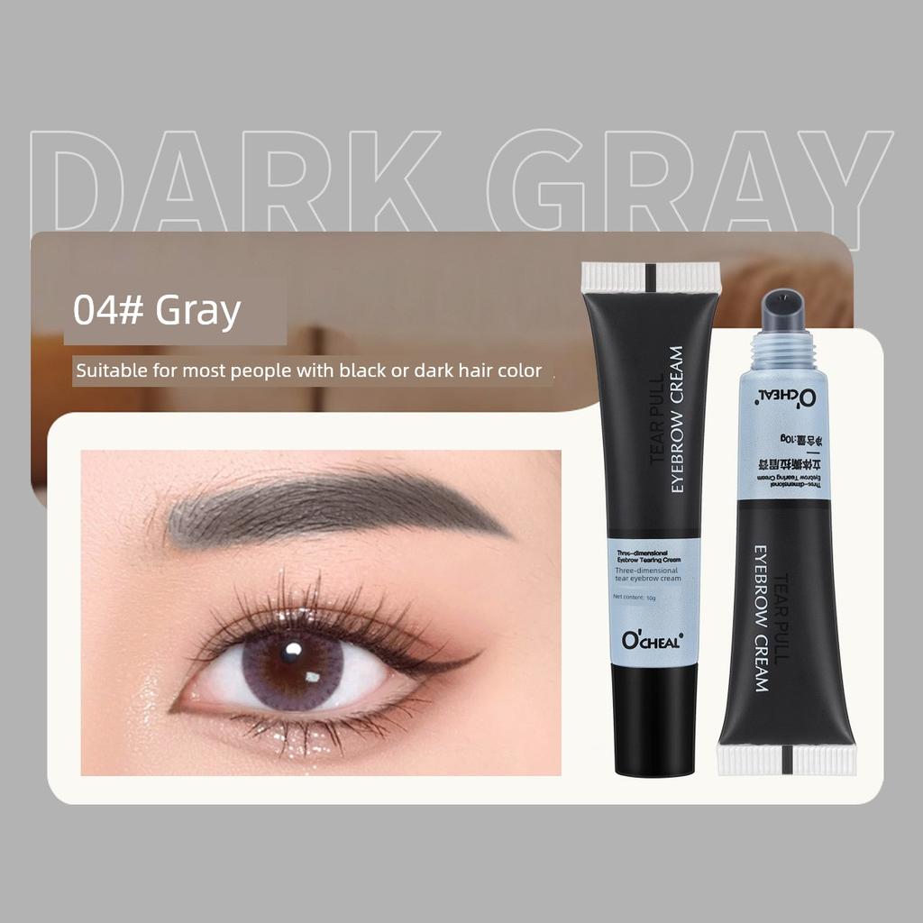 Tear and Pull Eyebrow Cream Female Male Semi Permanent Waterproof Long Lasting Fadeless Black Dyed Eyebrow Stain Eyebrow Cream
