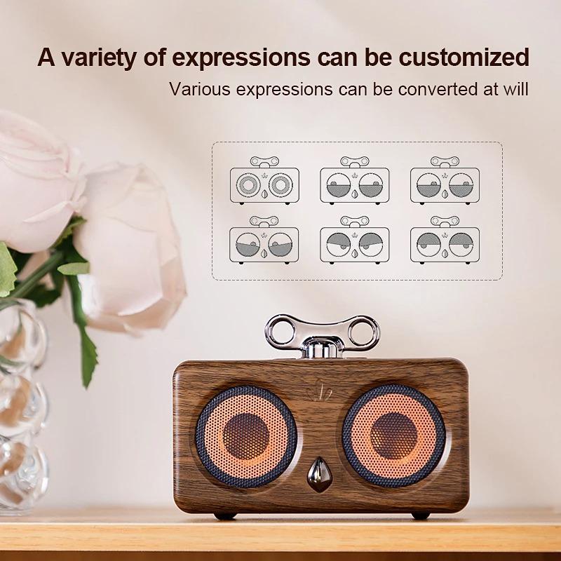 Retro Desktop Bluetooth Speaker New Owl Model Outdoor Wireless Subwoofer Sound Box High Quality Sound