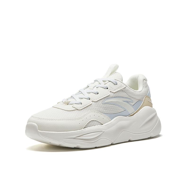 Anta Unruly Series Abrasion Resistant Cushioning Low top Casual Shoes Women's White Gray Yellow 922628833-2